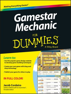 cover image of Gamestar Mechanic For Dummies